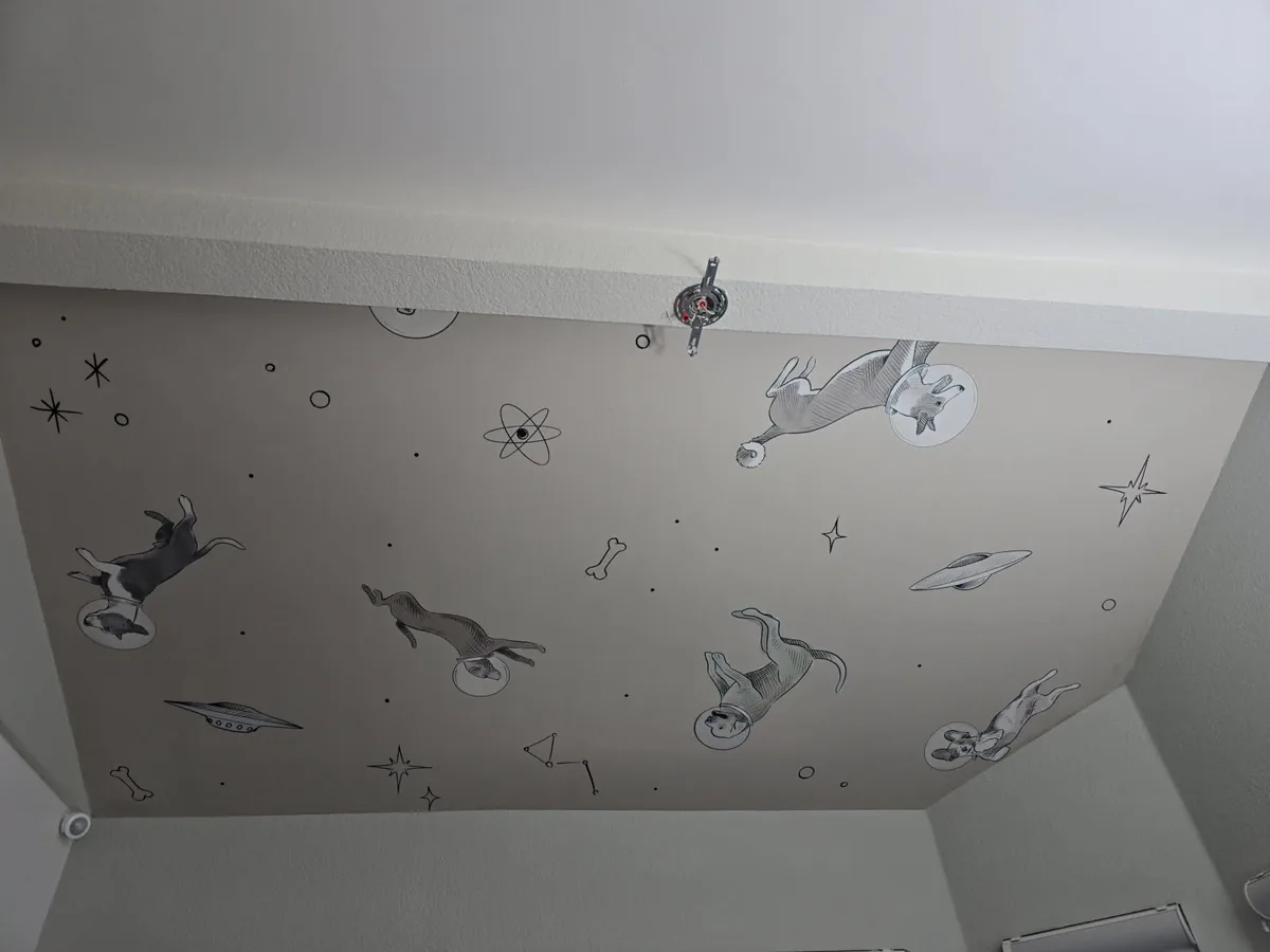 Wall mural installation